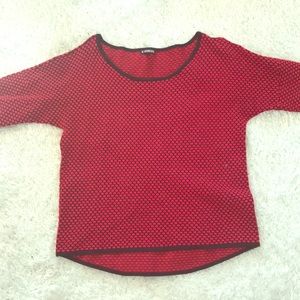 Red & Black Express Sweater